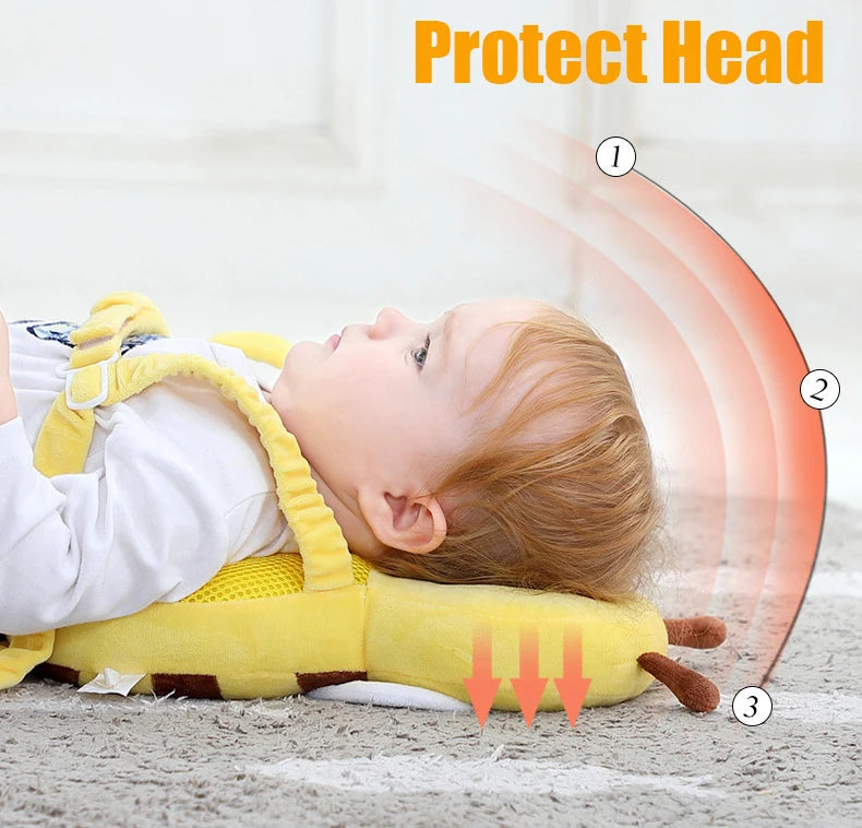 SafeStep Baby Head Protector Pillow – Soft, Cute & Reliable!