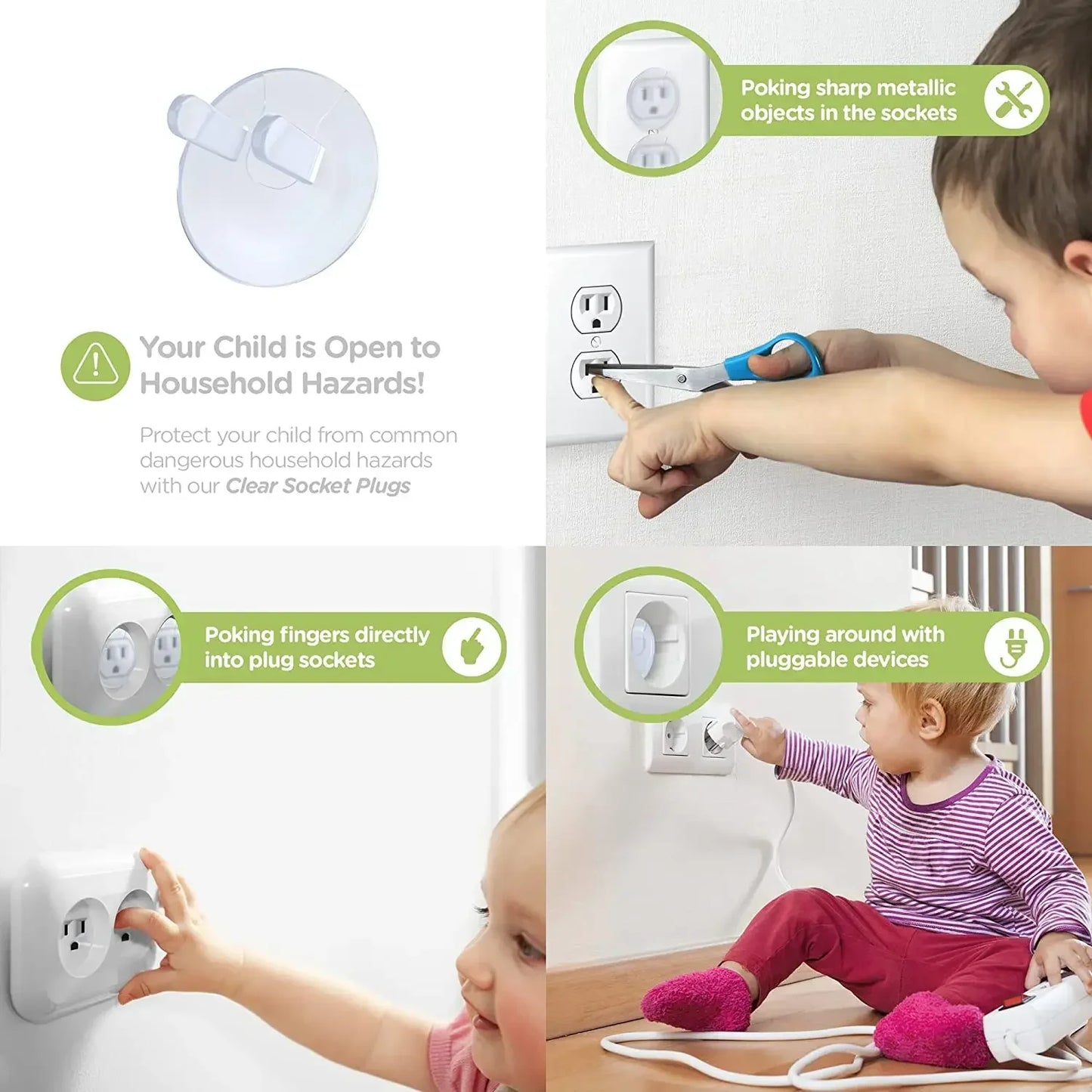 10pcs Baby Safety Socket Covers – American Standard