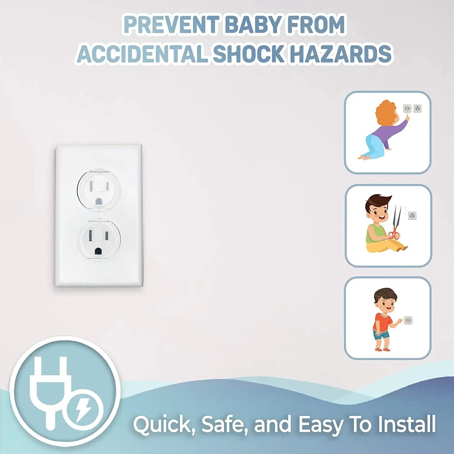 10pcs Baby Safety Socket Covers – American Standard