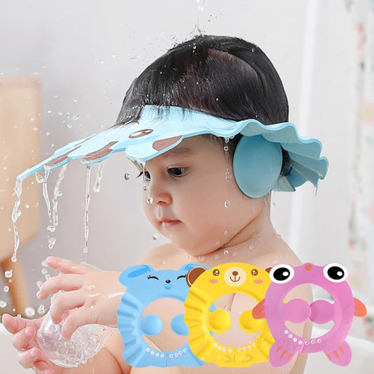 BabyShower SafeCap – Fun & Protective Hair Wash Hat